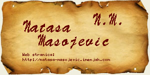 Nataša Mašojević vizit kartica